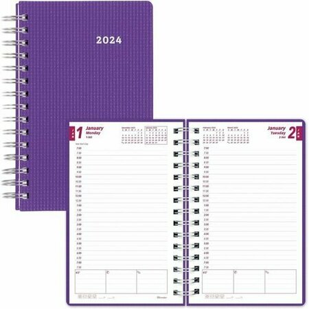 REDIFORM DLY PLANNER, 8X5, DFLX, PUR REDCB634VPUR